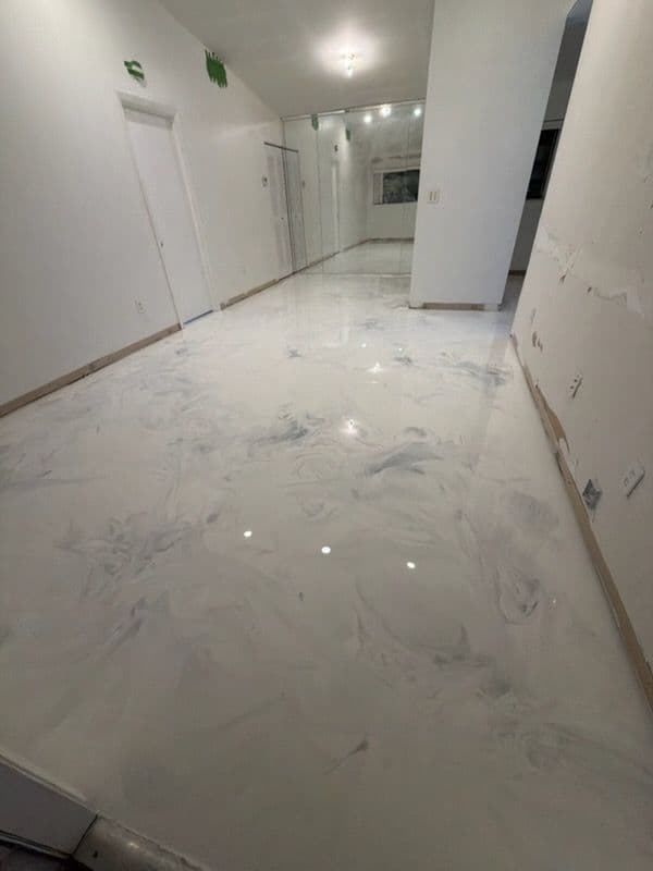 Gallery photos for Chic Metallic Epoxy Flooring Transformation in South Florida Apartment: Image #2