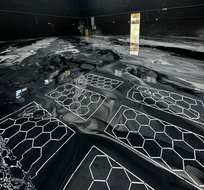 Gallery photos for Sleek Metallic Epoxy Floor for Nizo Motorsports: Image #2