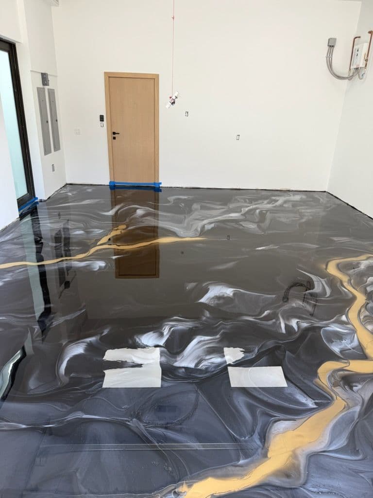 Gallery photos for Sophisticated Metallic Epoxy Flooring in Miami: Image #2
